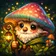 Colorful avatar illustration featuring a friendly cartoon animal with big expressive eyes, set against a gradient background.