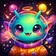 Colorful fantasy creature with large eyes and expressive features, suitable for a user profile picture.
